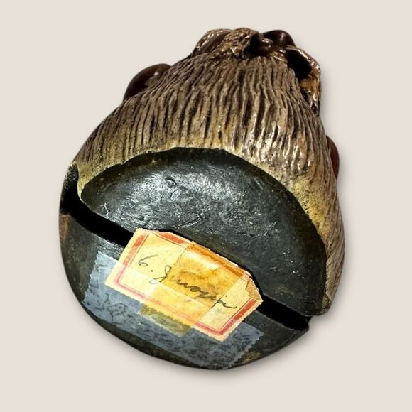 Vintage 1960s Japanese Ceramic Clay Bell Seven Gods of Fortune - Jurojin. RARE - Picture 7 of 14